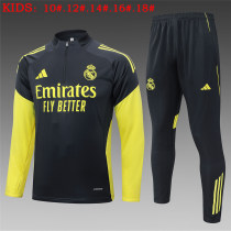 Kids Real Madrid Training Suit Grey 2025/26