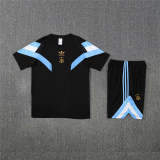 Mens Argentina Short Training Suit Black 2025