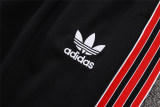 Mens Manchester United Jacket + Pants Training Suit Black 2025/26