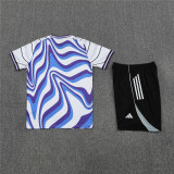 Mens Real Madrid Short Training Suit Blue 2025/26