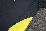 Mens Real Madrid Training Suit Grey - Yellow 2025/26