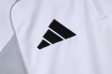 Mens Real Madrid Training Suit White - Grey 2025/26