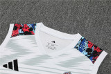 Mens Real Madrid Singlet Suit White - Grey 2025/26