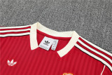 Mens Manchester United Short Training Suit Red 2025/26
