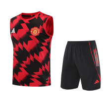 Mens Manchester United Singlet Suit Red - Black 2025/26