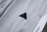 Mens Real Madrid Training Suit White - Grey 2025/26