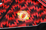Mens Manchester United Jacket + Pants Training Suit Black 2025/26