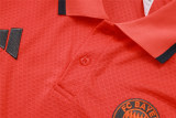 Mens Bayern Munich Polo Shirt Orange 2025/26