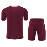 Mens Bayern Munich Short Training Suit Burgundy 2025/26