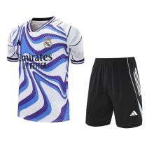 Mens Real Madrid Short Training Suit Blue 2025/26