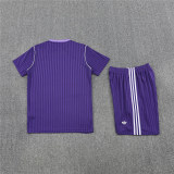 Mens Real Madrid Short Training Suit Purple 2025/26