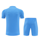 Mens Real Madrid Short Training Suit Blue 2025/26