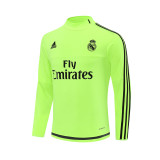 Mens Real Madrid Retro Training Top Fluorescent Green 2015/16