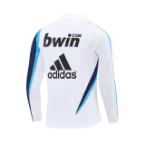 Mens Real Madrid Retro Training Top White 2009/10