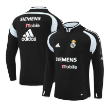 Mens Real Madrid Retro Training Top Black 2004/05