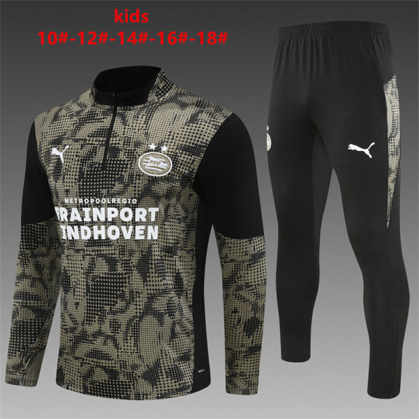 Kids PSV Training Suit Black 2025/26