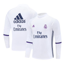 Mens Real Madrid Retro Training Top White 2016/17
