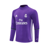 Mens Real Madrid Retro Training Top Purple 2016/17