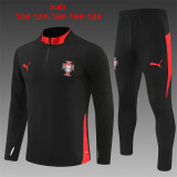 Kids Portugal Training Suit Black 2025