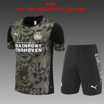 Kids PSV Short Training Suit Black 2025/26