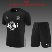 Kids Manchester City Short Training Suit Black 2025/26