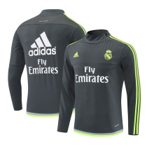 Mens Real Madrid Retro Training Top Grey 2015/16