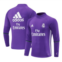 Mens Real Madrid Retro Training Top Purple 2016/17