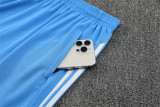 Mens Real Madrid Short Training Suit Blue 2025/26