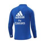 Mens Real Madrid Retro Training Top Blue 2013/14