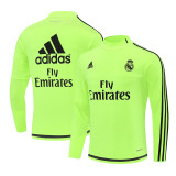 Mens Real Madrid Retro Training Top Fluorescent Green 2015/16