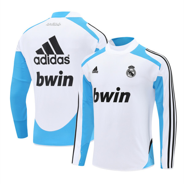 Mens Real Madrid Retro Training Top White 2012/13