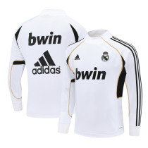 Mens Real Madrid Retro Training Top White 2011/12