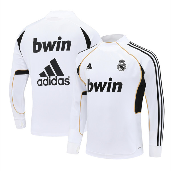 Mens Real Madrid Retro Training Top White 2011/12