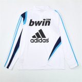 Mens Real Madrid Retro Training Top White 2009/10