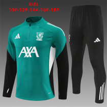 Kids Liverpool Training Suit Green 2025/26