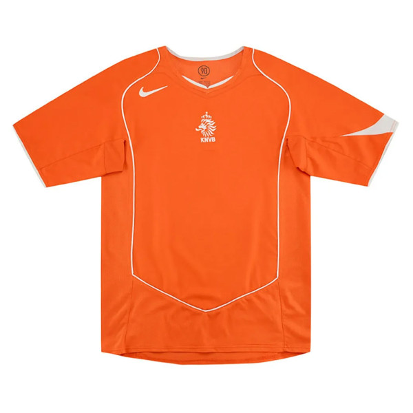Mens Netherlands Retro Home Jersey 2004