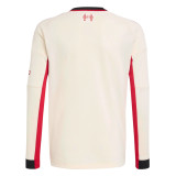 Mens Liverpool Away Jersey Long Sleeve 2025/26