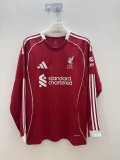Mens Liverpool Home Jersey Long Sleeve 2025/26