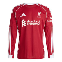 Mens Liverpool Home Jersey Long Sleeve 2025/26