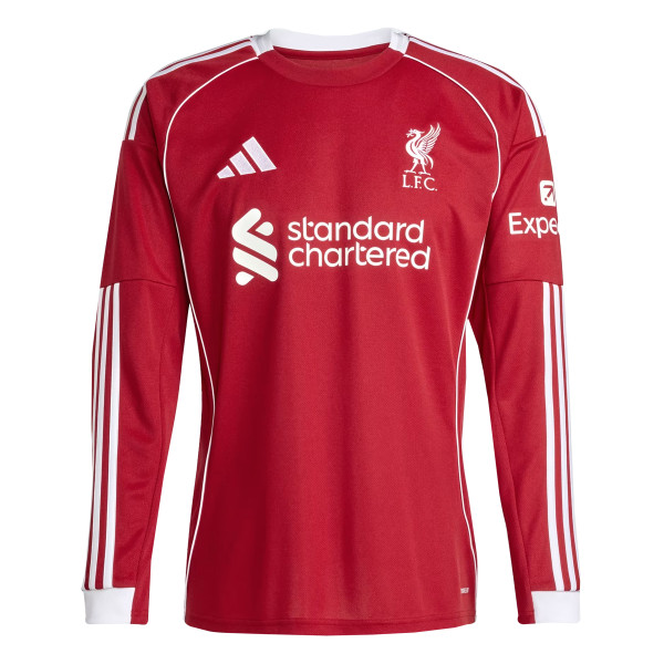 Mens Liverpool Home Jersey Long Sleeve 2025/26