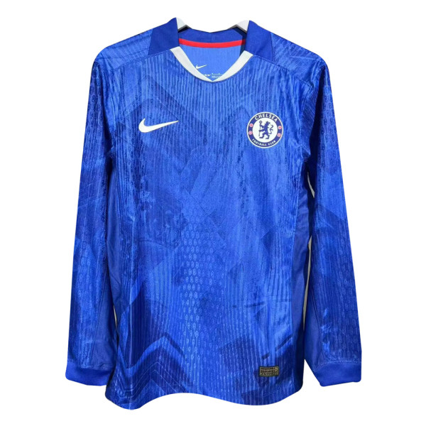 Mens Chelsea Home Authentic Jersey Long Sleeve 2025/26- Match