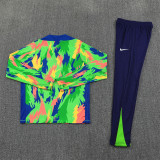 Kids Brazil Training Suit Green 2025