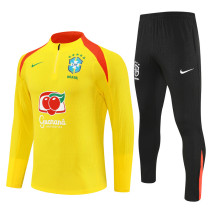 Mens Brazil Training Suit Yellow 2025