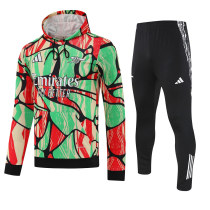 Mens Arsenal Hoodie Sweatshirt + Pants Training Suit Green 2025/26