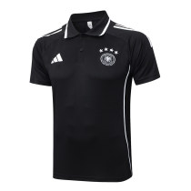 Mens Germany Polo Shirt Black 2025