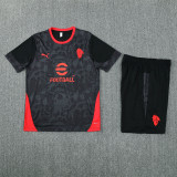 Kids AC Milan Short Training Suit Black 2025/26