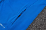 Mens Real Madrid Jacket + Pants Training Suit Blue 2025/26