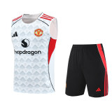 Mens Manchester United Singlet Suit White 2025/26