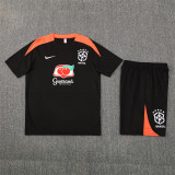 Mens Brazil Short Training Suit Black 2025