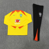 Kids Brazil Training Suit Yellow 2025